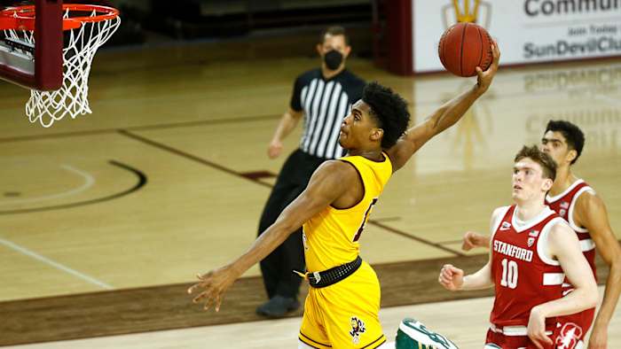Josh Christopher skies for the dunk